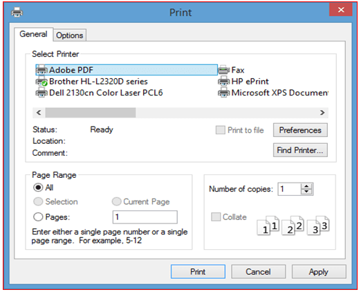 PDF printer